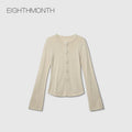 EIGHTHMONTH Three-dimensional Floral Button Knit