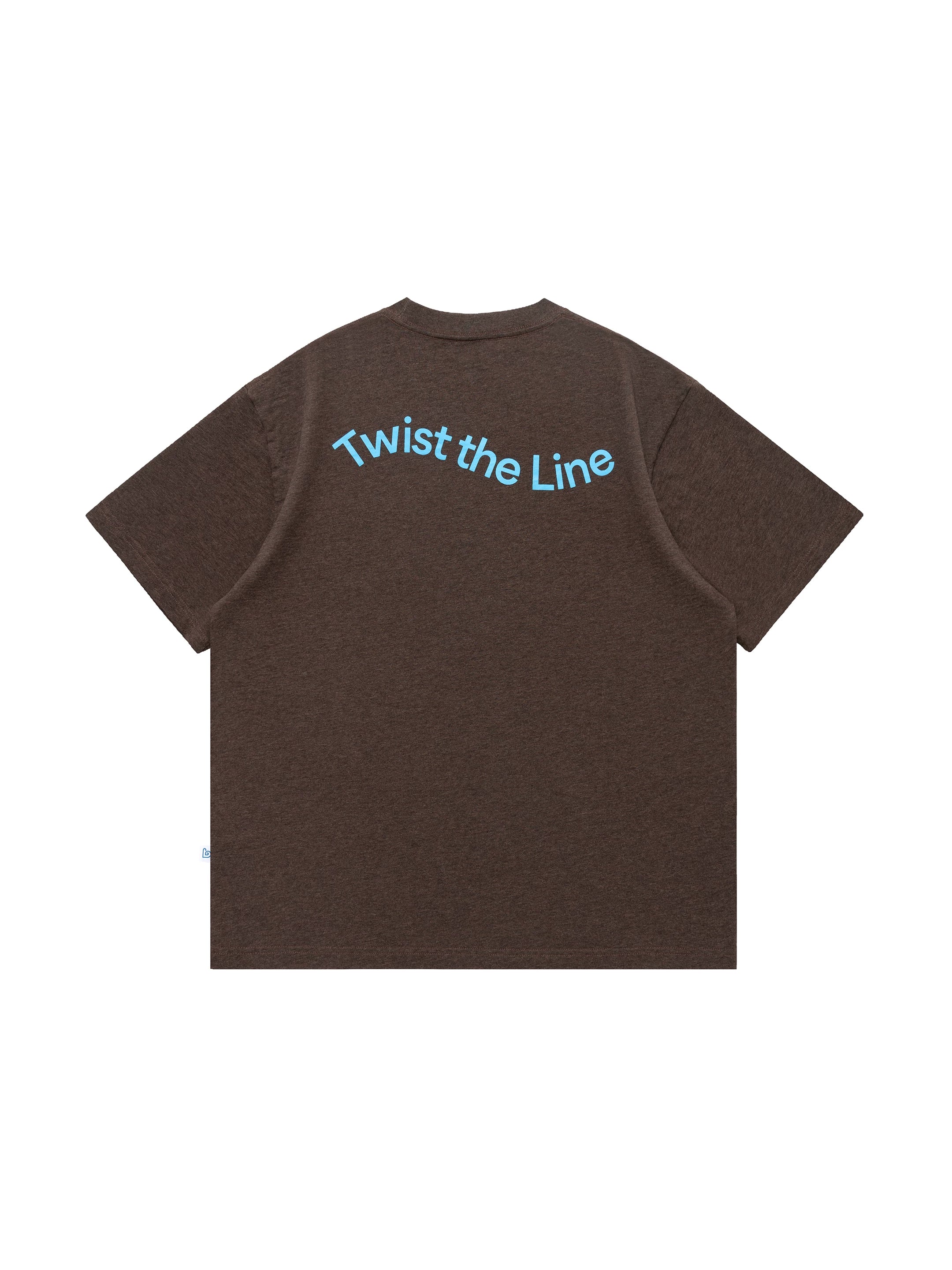BENT IDEA Pocket Letter Print Loose Tee