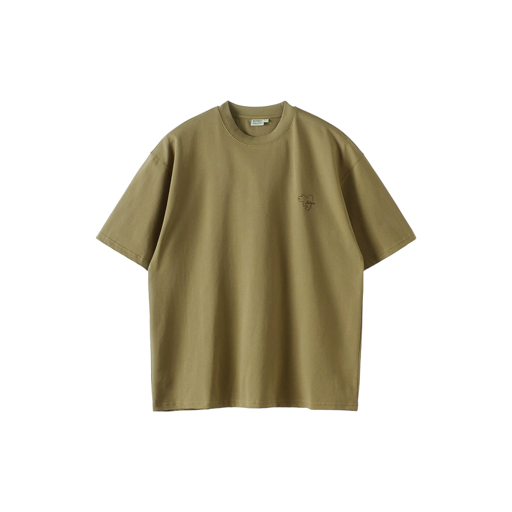 BUTTBILL Back Plant Print Cool Quick Drying Tee