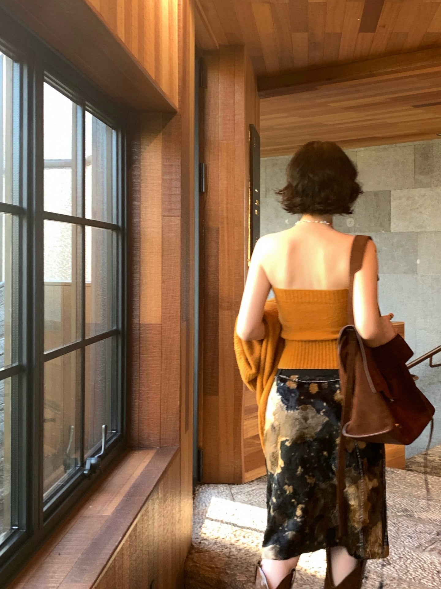 KELIFAN Vintage Alpaca Wool Blend Tube Top
