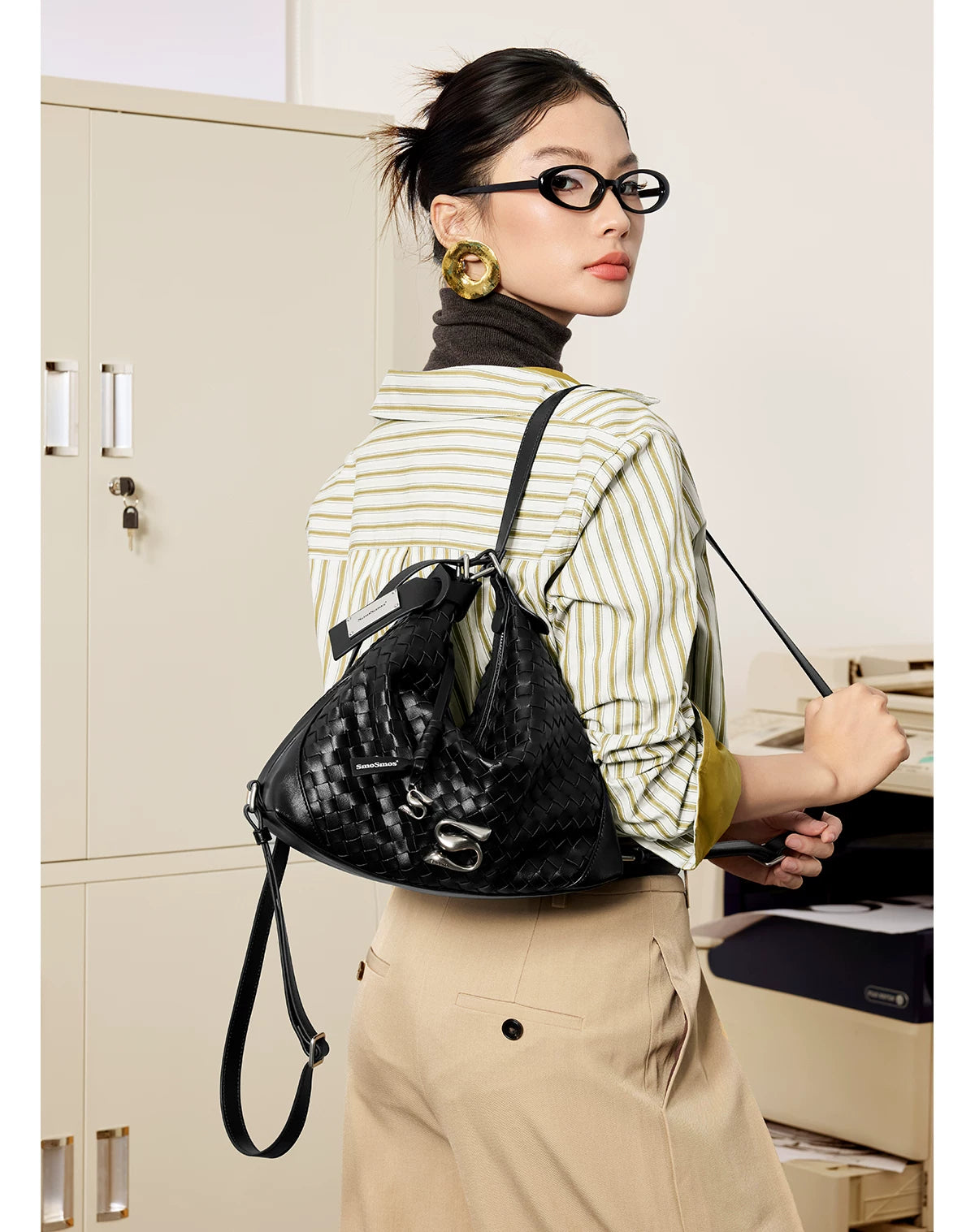 SmoSmos Woven Versatile Backpack