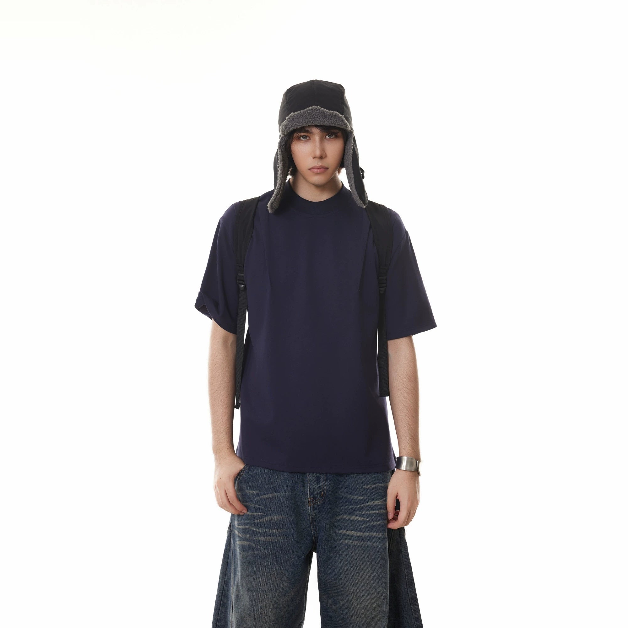 BTSG Roman Space Cotton Loose-leaf Deconstruction Tee