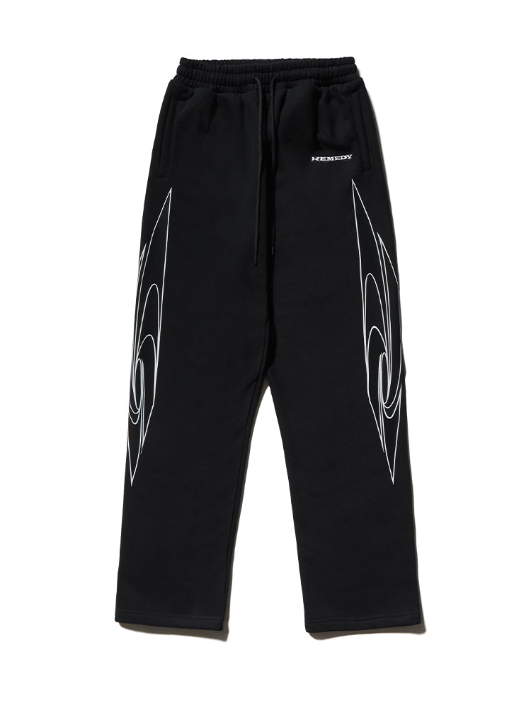 Remedy whirlpool R-shaped photoglue tide sweatpants