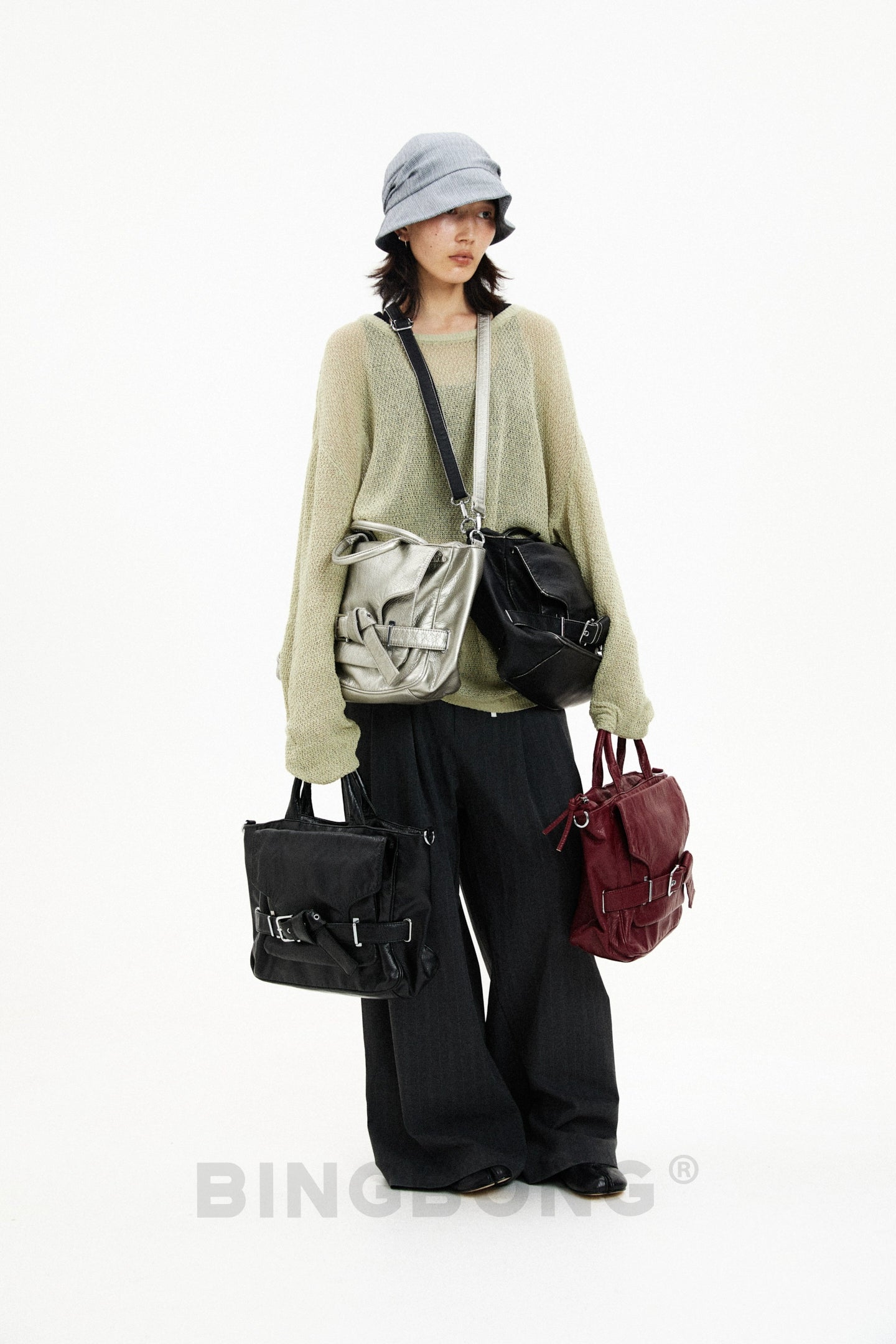 BINGBONG Urban Simple Shoulder Messenger Bag