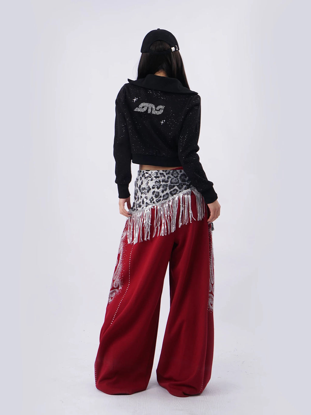 SAMUSAN Hot Diamond Three-dimensional Embroidered Sweater Jacket
