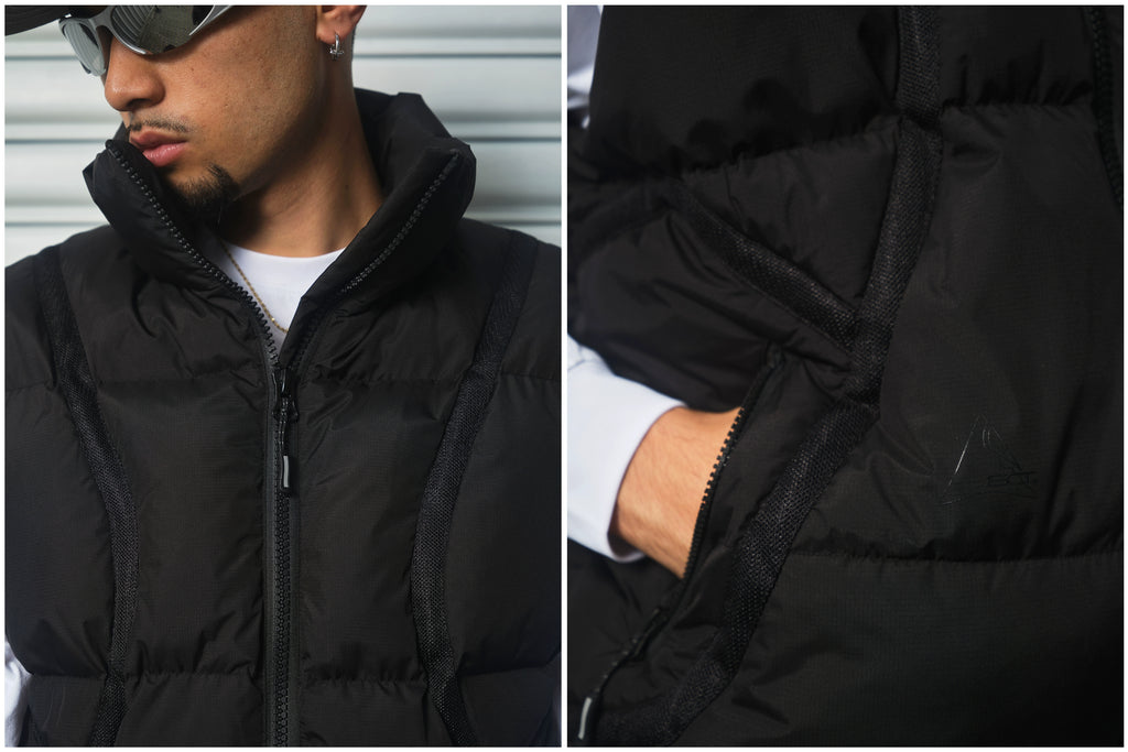 ComicTree Webbing Stand-up Collar Cotton Vest