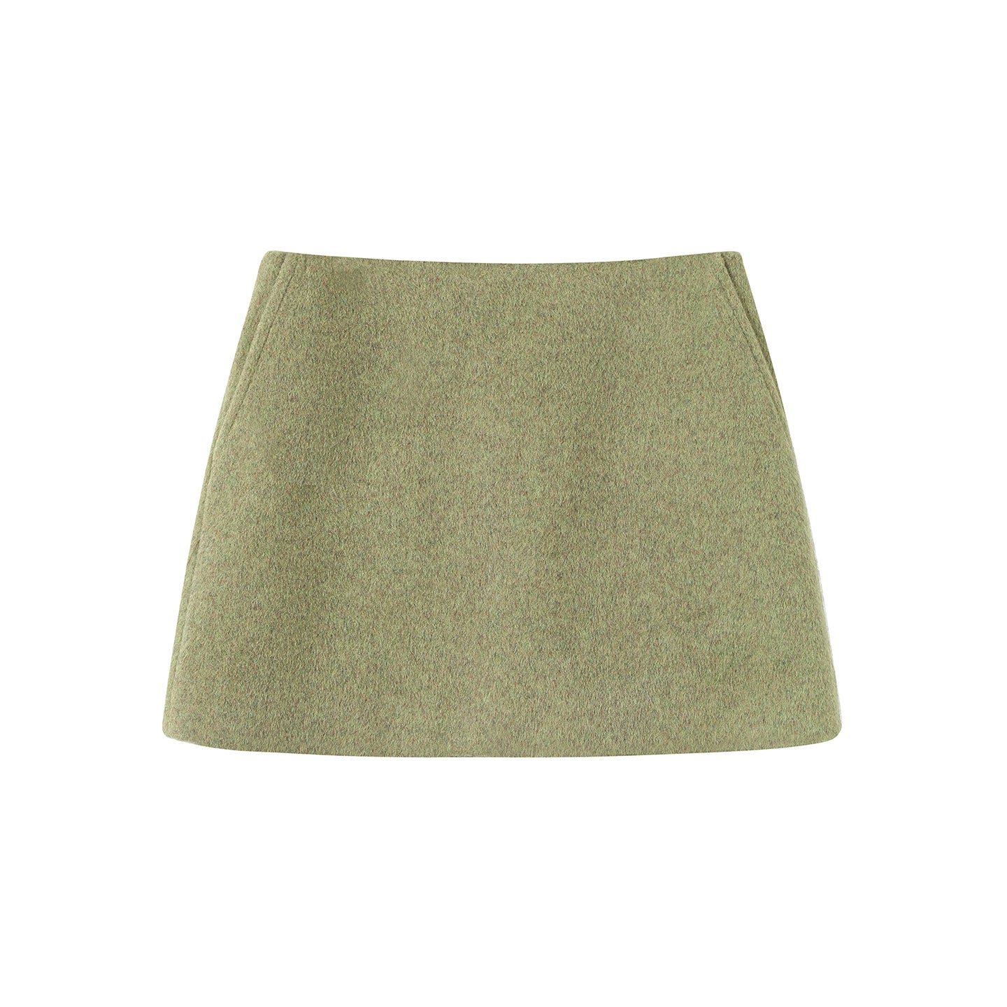 SASSY MOODY Retro Double-breasted Woolen Jacket A-shaped Skirt Set