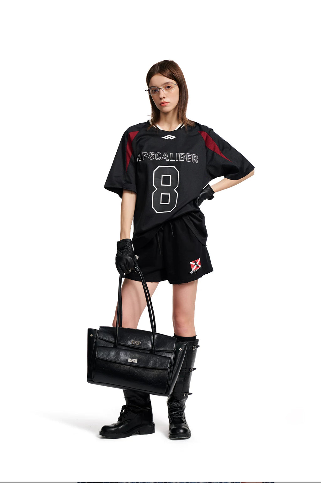 Loopsoon Embroidered Print Sports Shorts