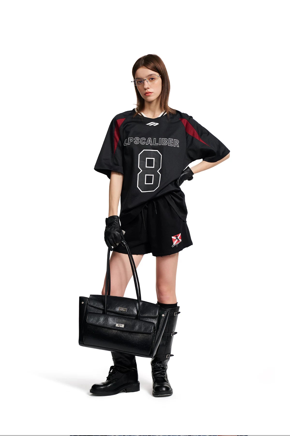Loopsoon Embroidered Print Sports Shorts