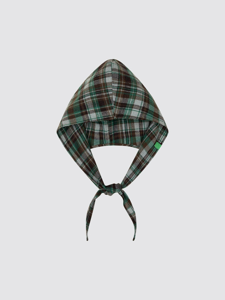 MoodLikeMe Plaid Shawl Headscarf Hat