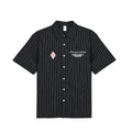 OOTC Vintage Vertical Striped Short Sleeve Shirt