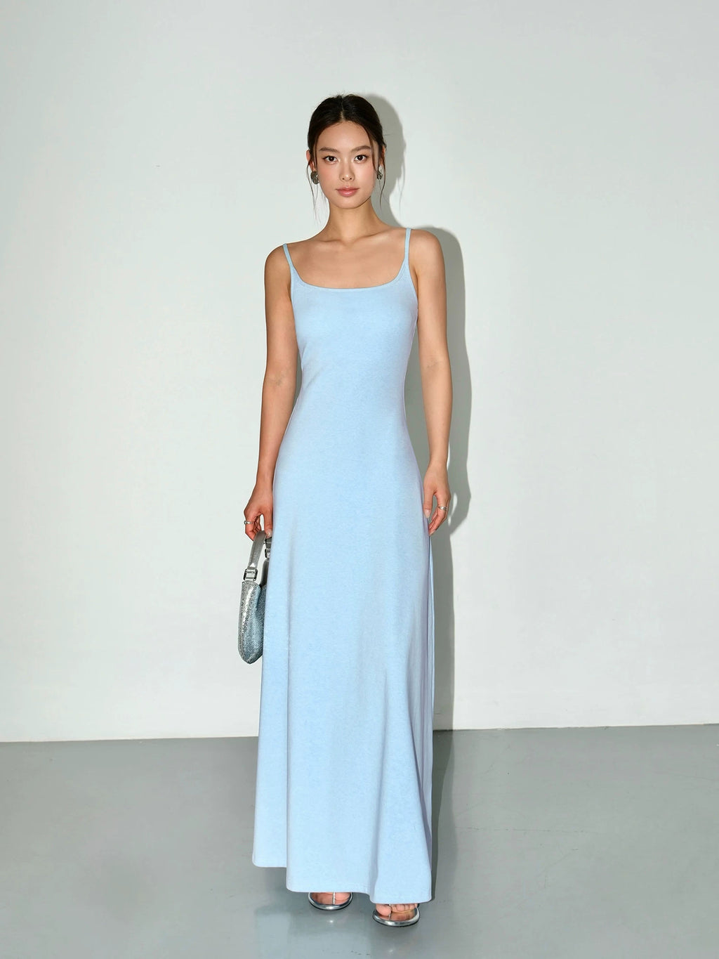 NEVA HU Slim-fit Suspender-knit Dress