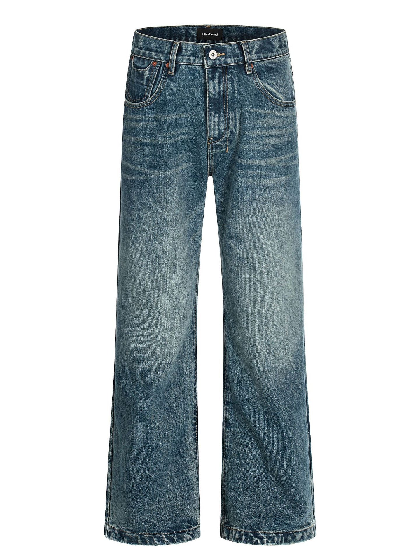 11KN Retro Micro-pull Three-dimensional Slim-fitting and Thin Casual Pants