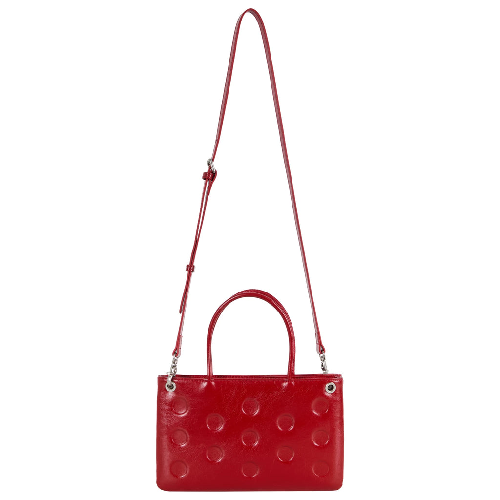 DirtySix Polka Dot Cowhide Messenger Bag