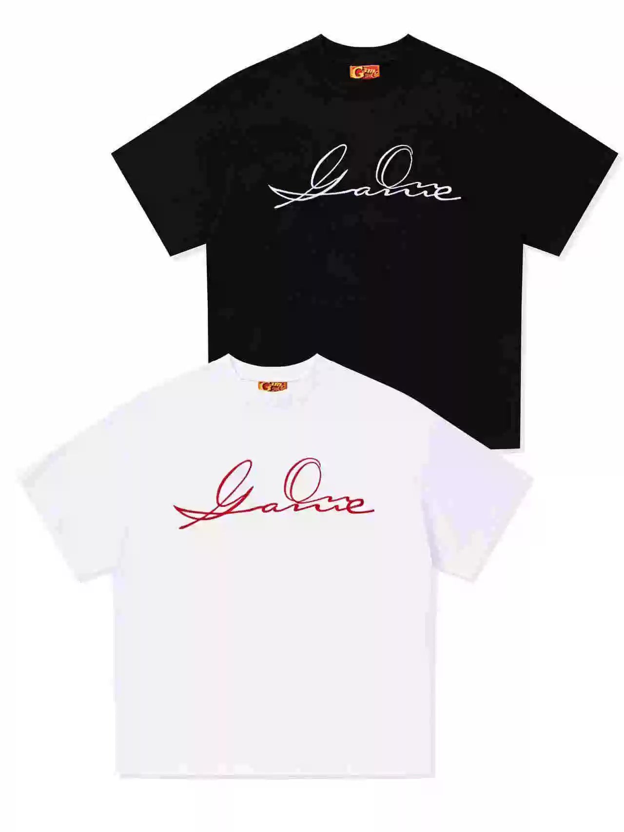 GameOne 23ss "Signed Tagline" Blockbuster American Loose Hip Hop Tee
