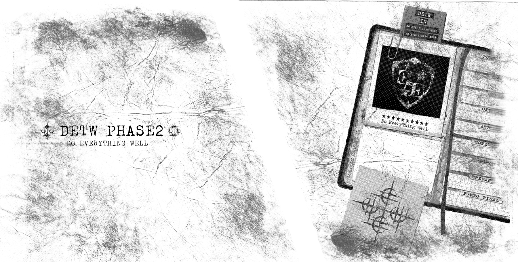 DETW Camouflage Double-waisted Boxing Pants Profile Three-dimensional Casual Pants