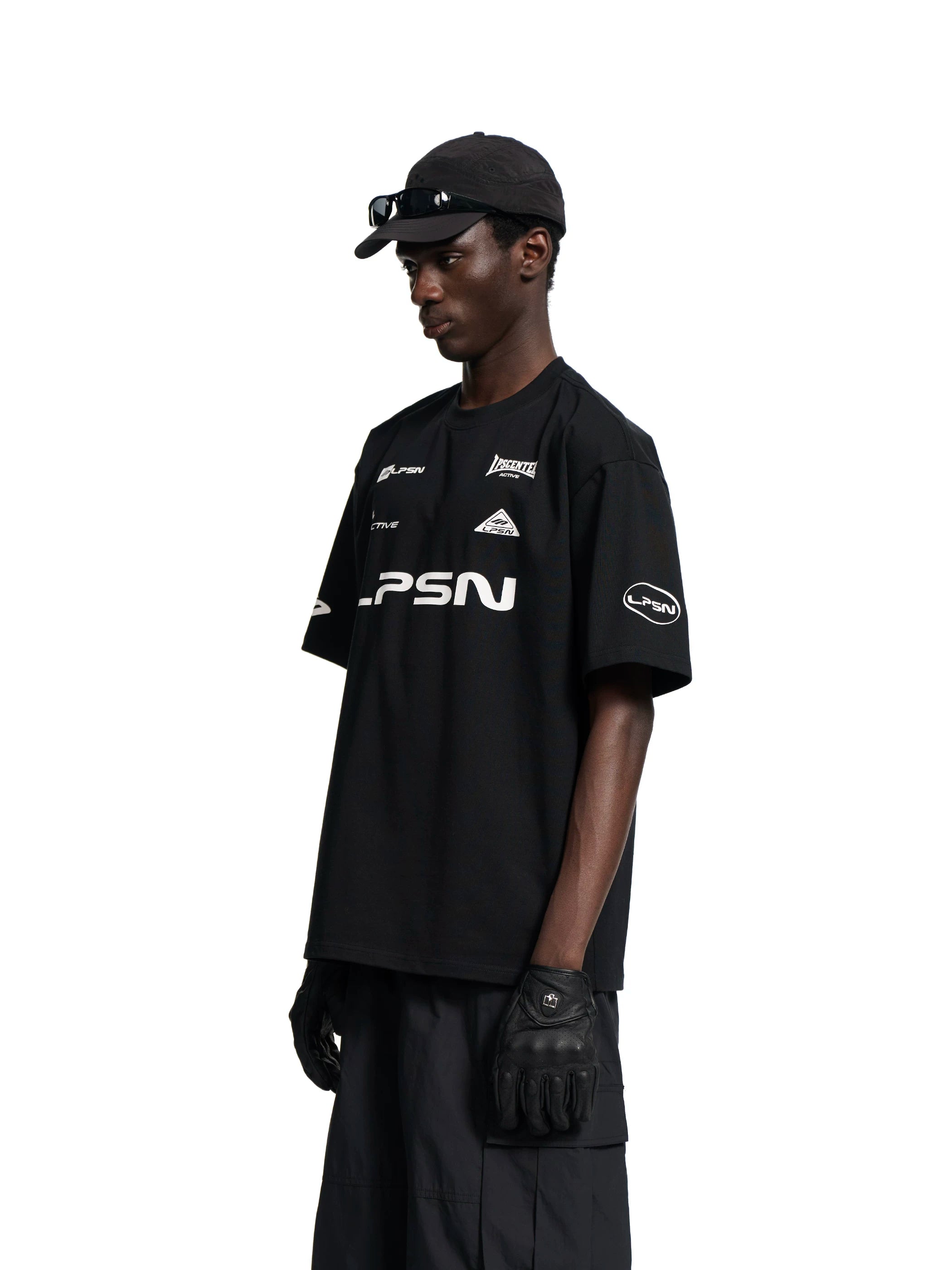 Loopsoon Chest Letter Print Sports and Leisure Tee