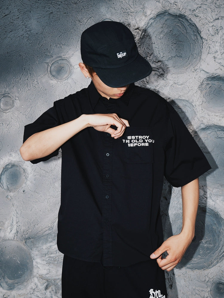 STA2025 Lapel Button-down Casual Shirt