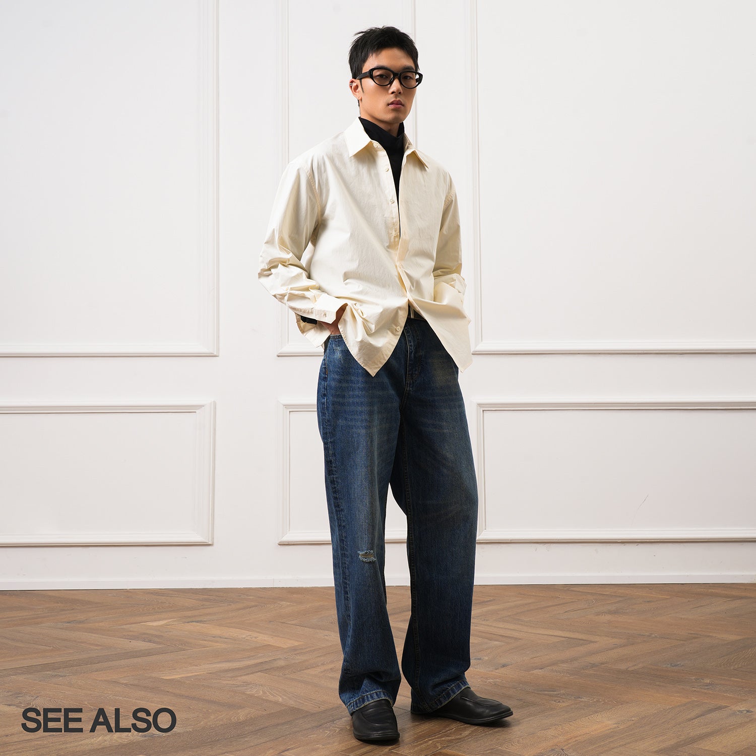 SEE ALSO "flavor 501 pants" high ounce cat whisker washed jeans LD4423