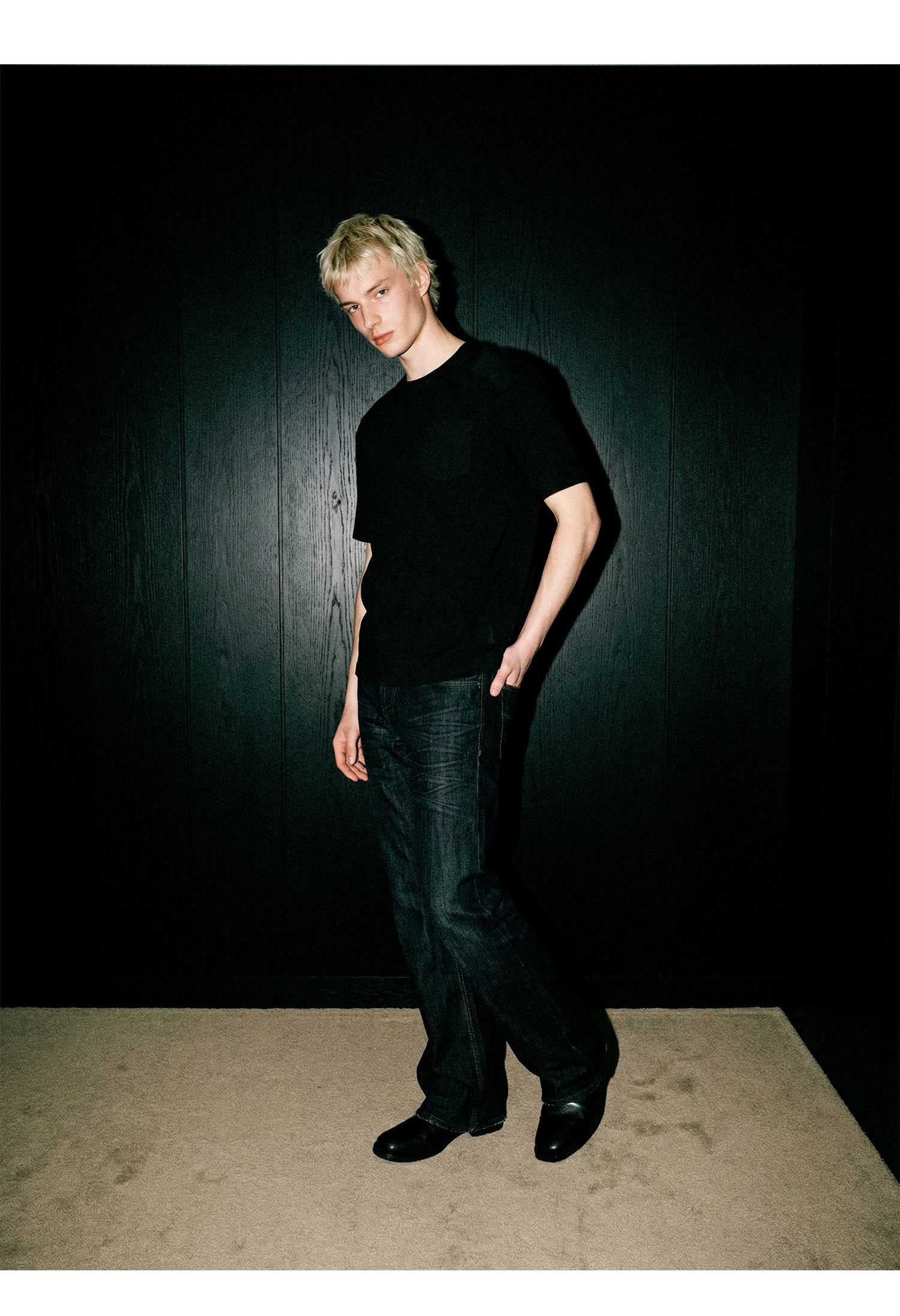 Remedy Loose Splicing Round Neck Casual Tee