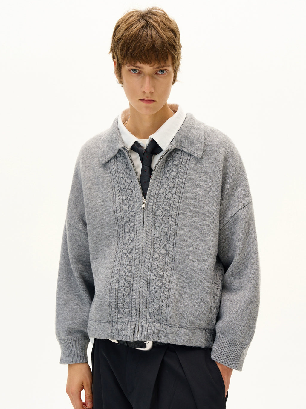 MADWITCH Retro Jacquard Craft Knitted Cardigan