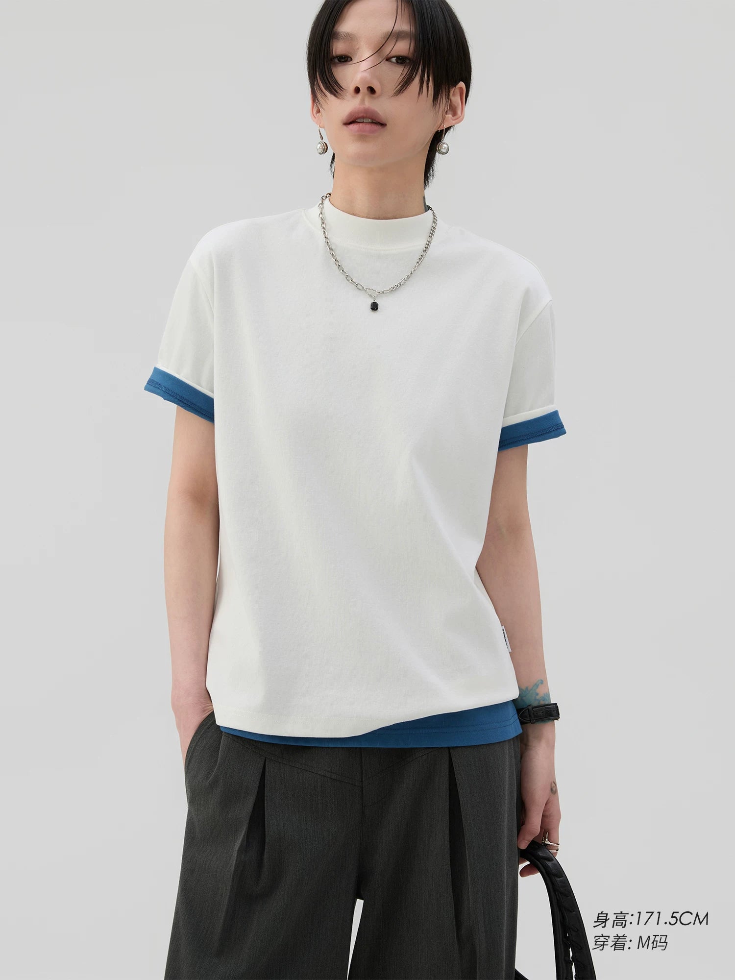 Sameuoo Shoulder Versatile Casual Tee