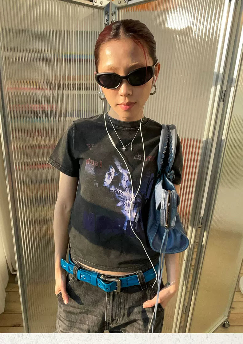 MMBBT Portrait Print Front Shoulder Tee