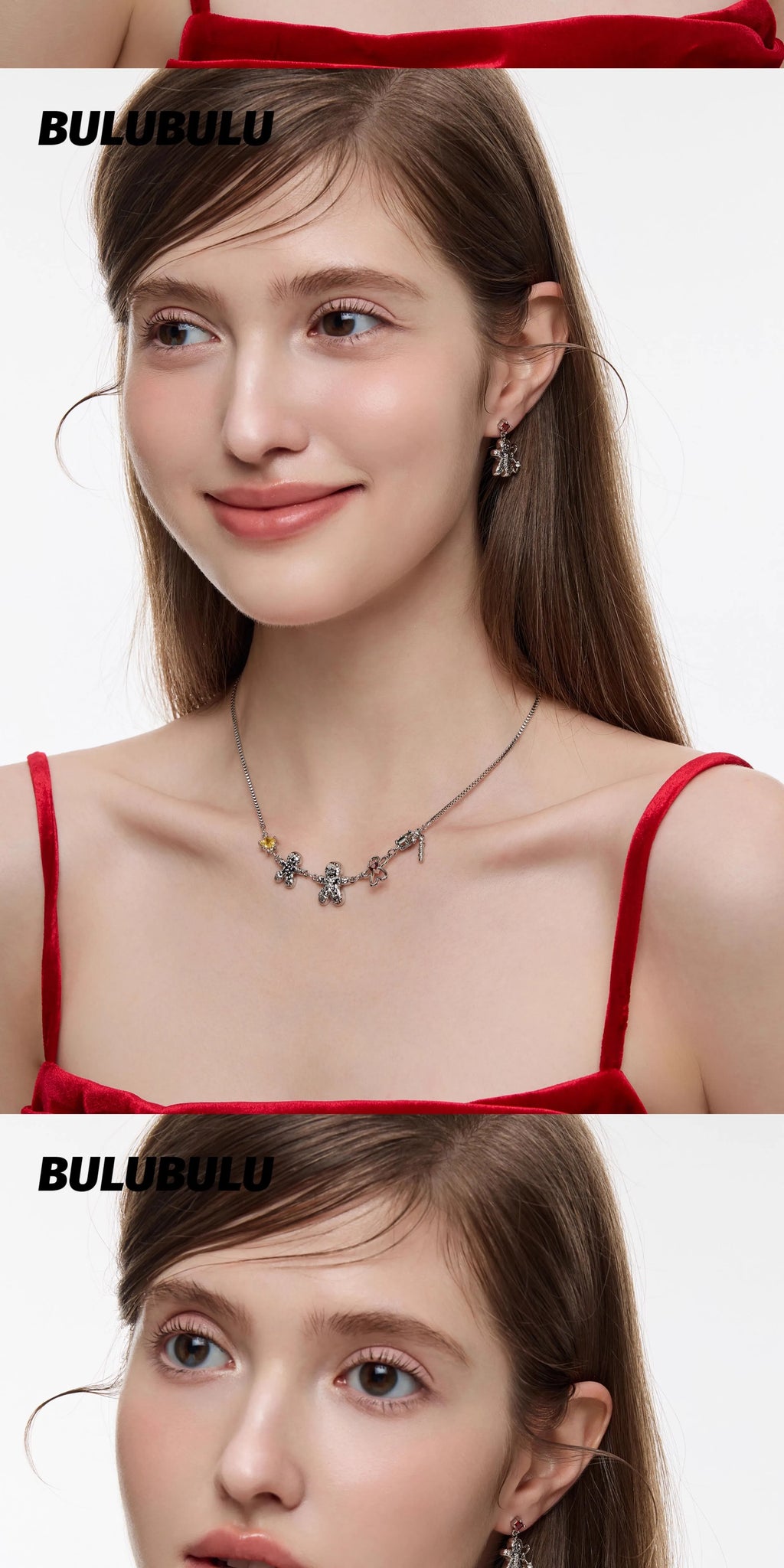 BULUBULU Christmas Gingerbread Man Earrings