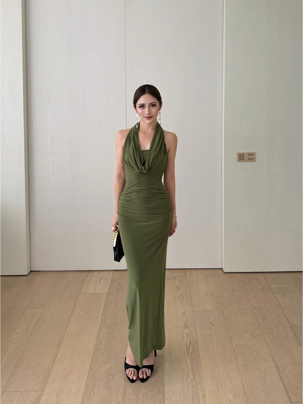 NEVA HU Waist Neck Dress