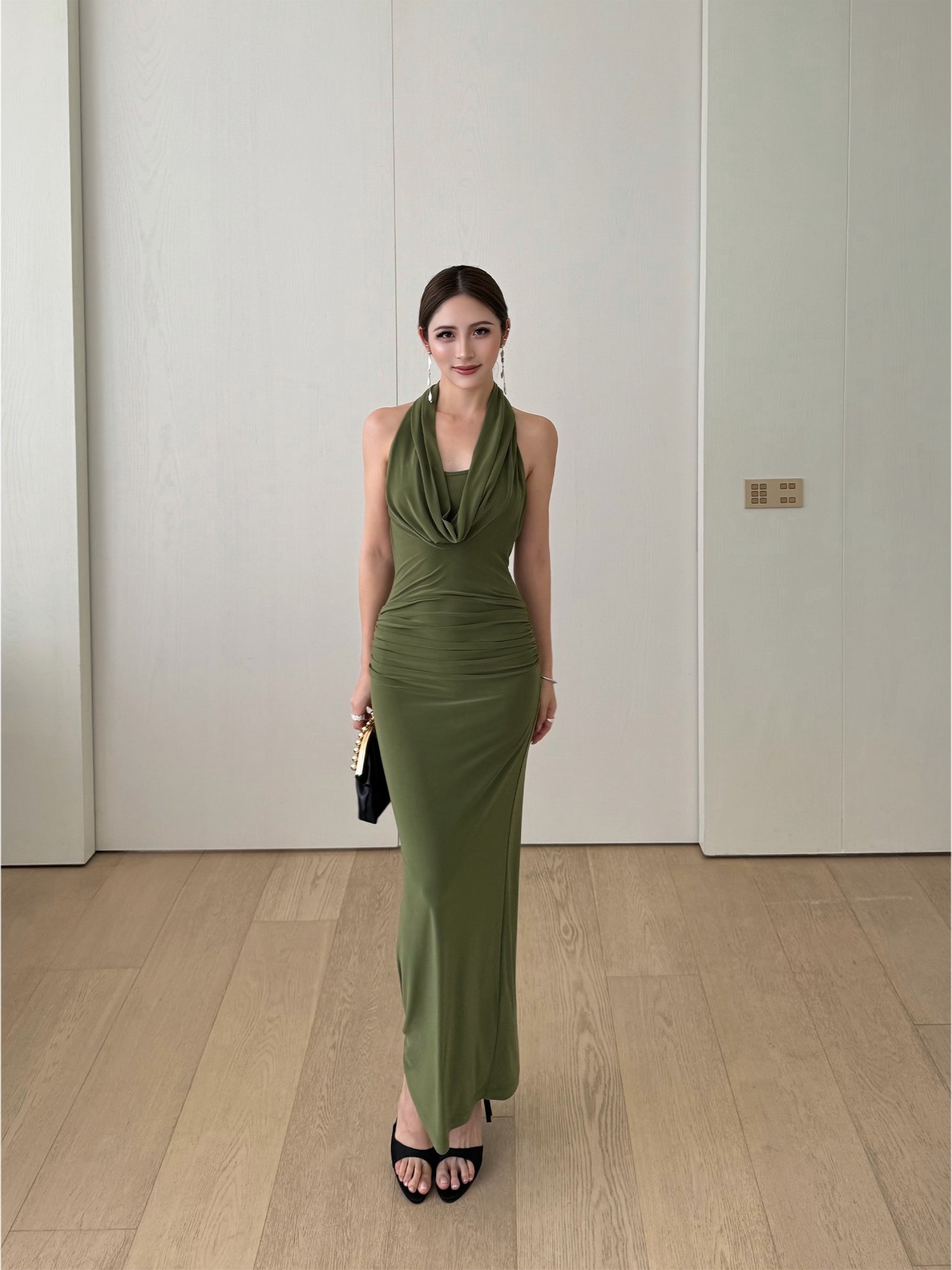 NEVA HU Waist Neck Dress