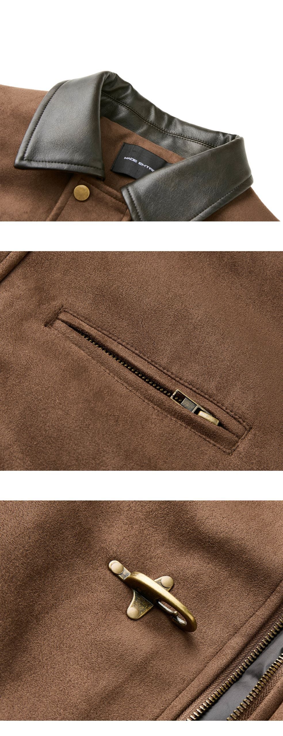 EME Suede White Duck Down  Thickened Thermal Jacket