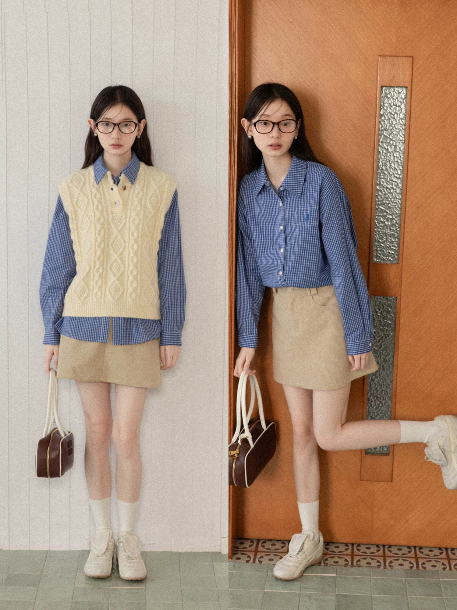 Cantonstory Crew Neck Knitted Vest