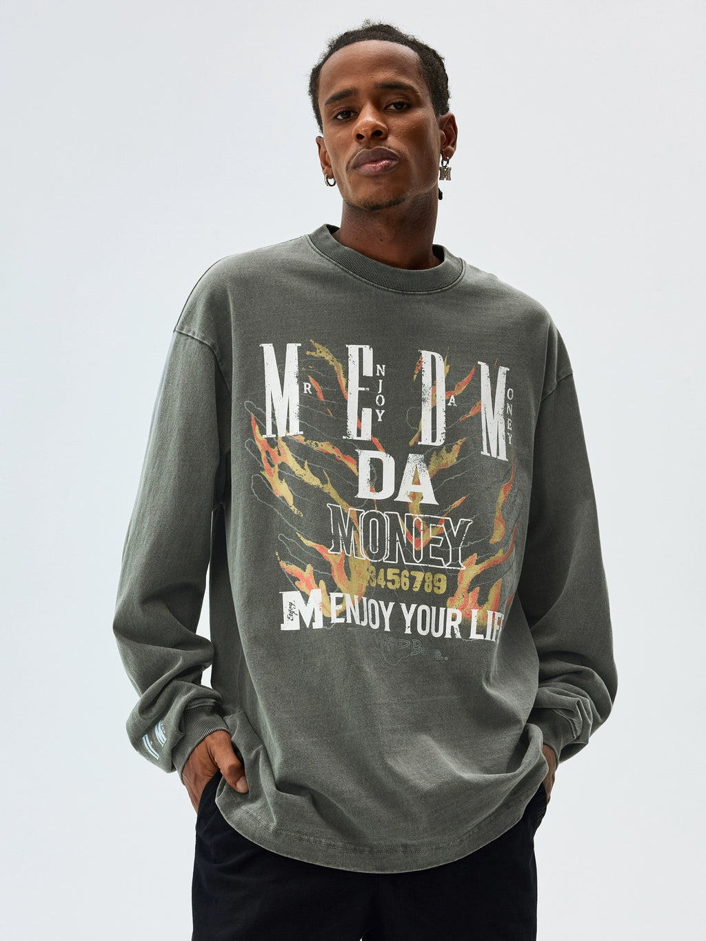 MEDM Flame Bone Long Sleeve