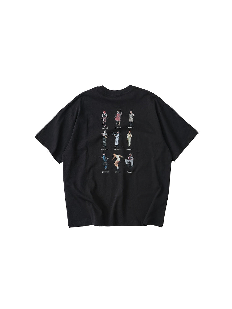 LIVINGTOWN Behind Fun Print Casual Loose Tee