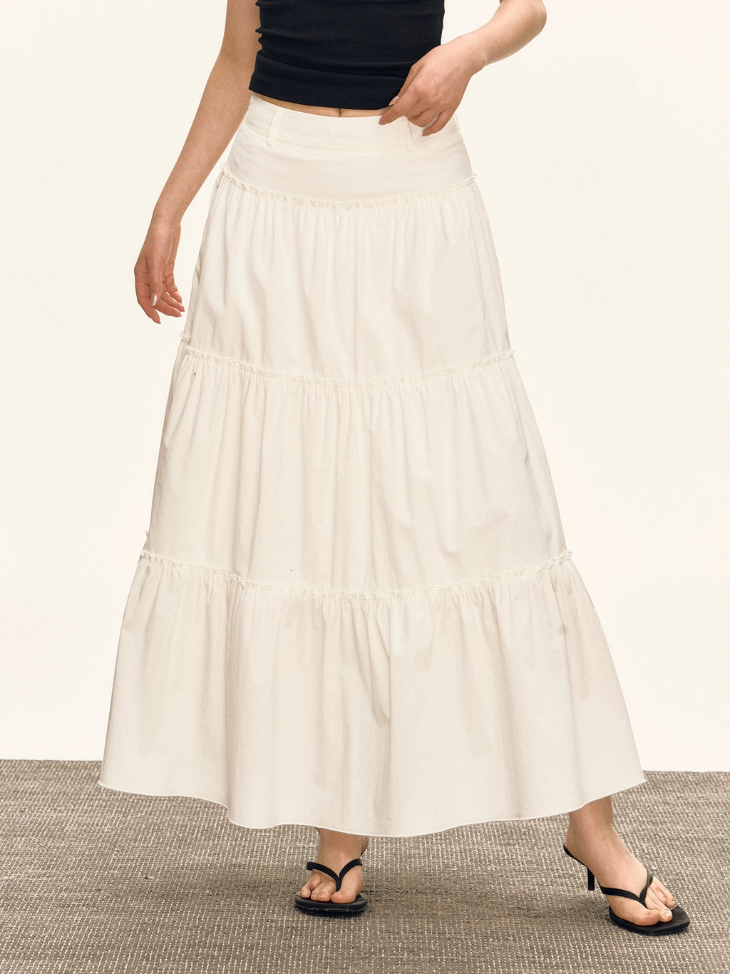 Ariseism Vintage Casual Pleated Skirt