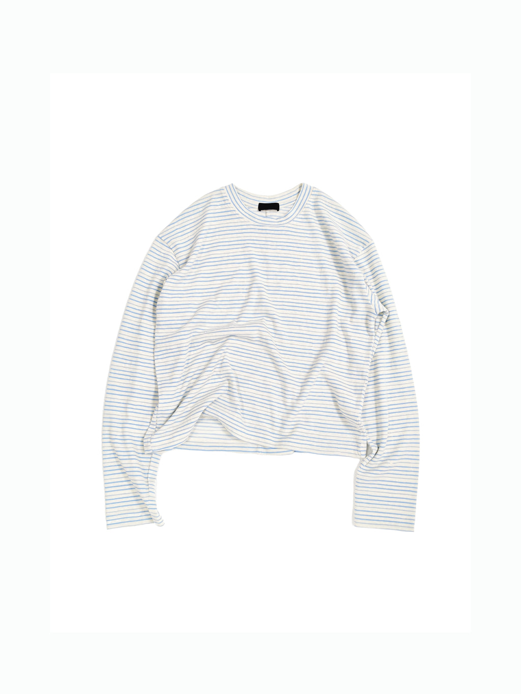 PLUS NO LOGO Casual Striped Crew Neck Long Sleeve