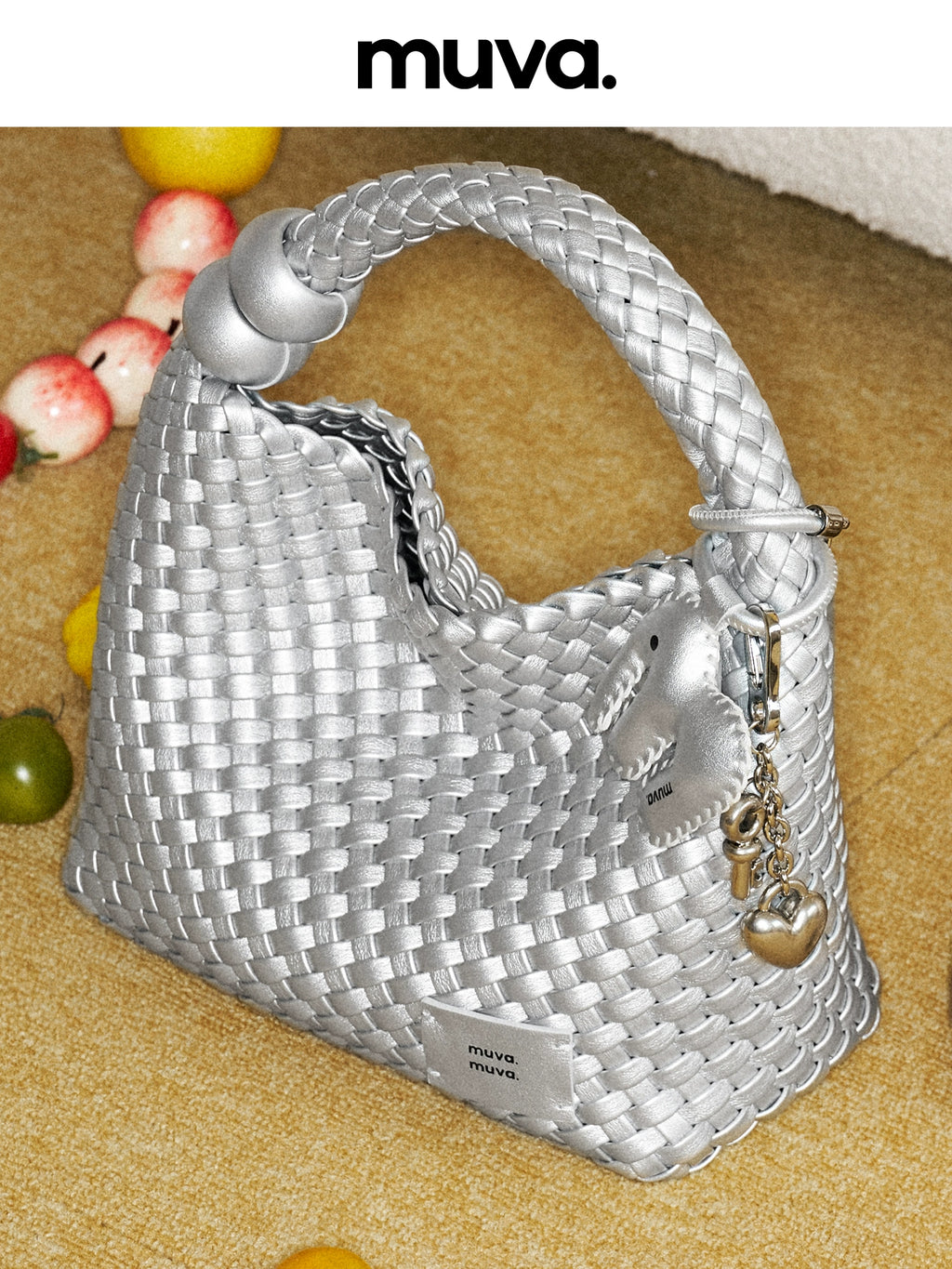MUVA Textured Love Lanyard Handbag
