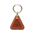 HALF WORK handmade keychain pendant pure copper car motorcycle keychain cowhide pendant exquisite leather