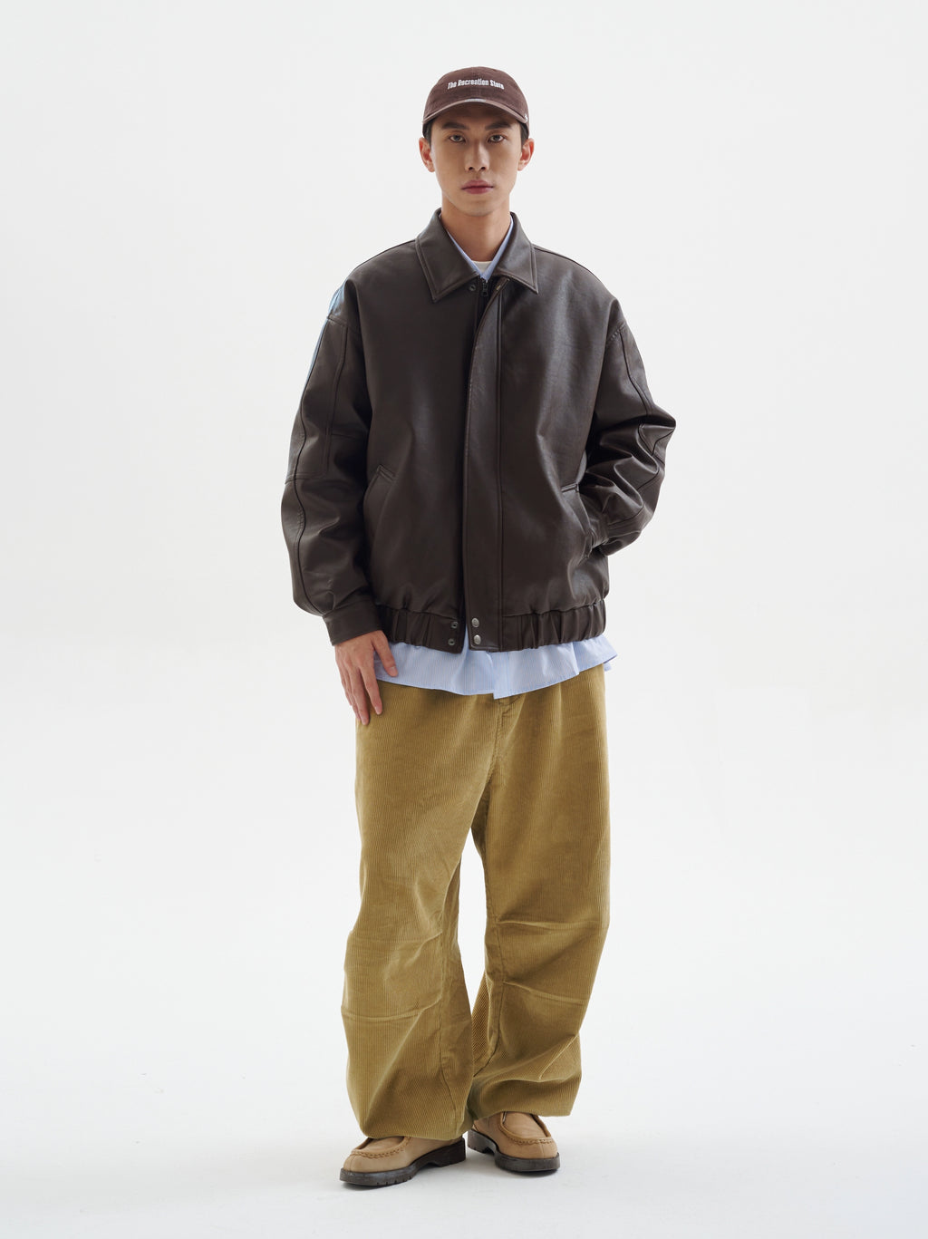 BUTTBILL  90 White Duck Down Leather Jacket