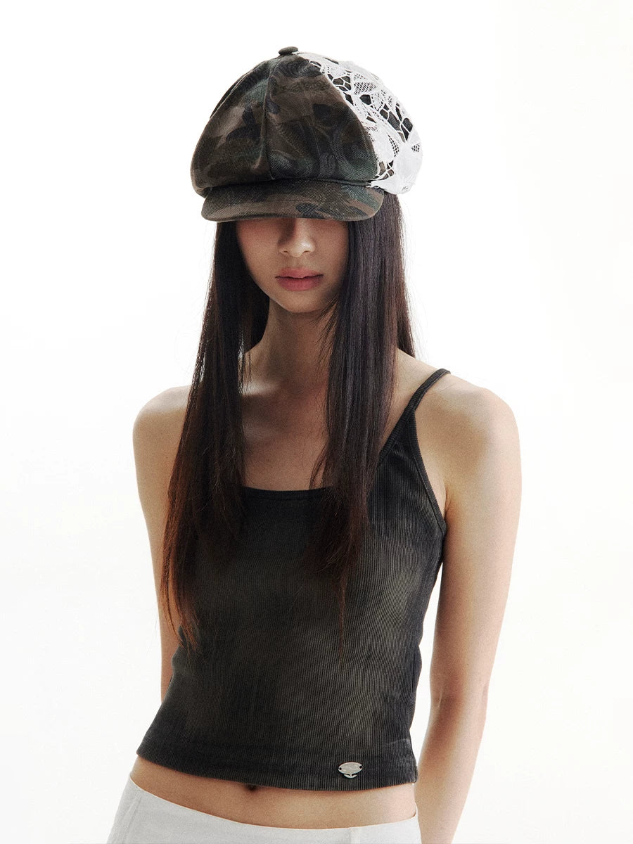 CONP Vintage Camo Lace Beret
