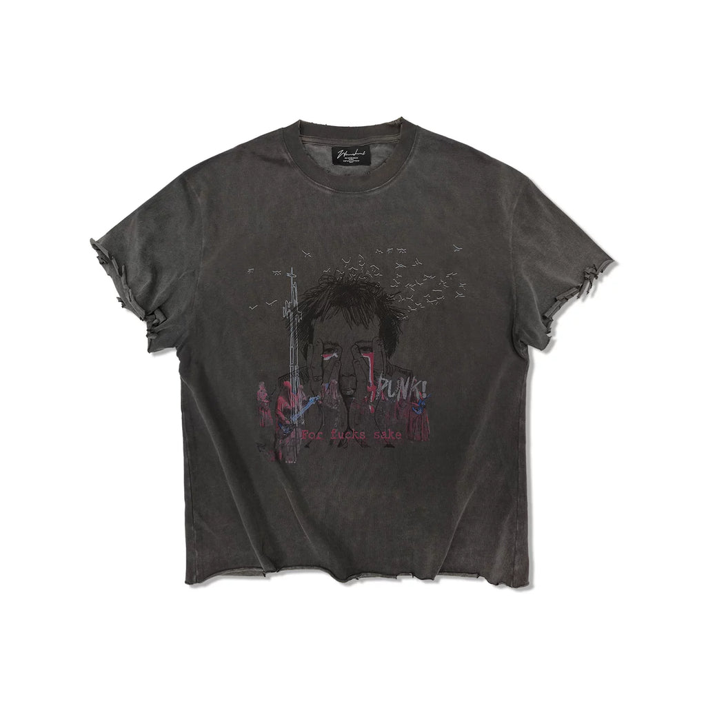 WANNA LAB Old Casual Loose Tee