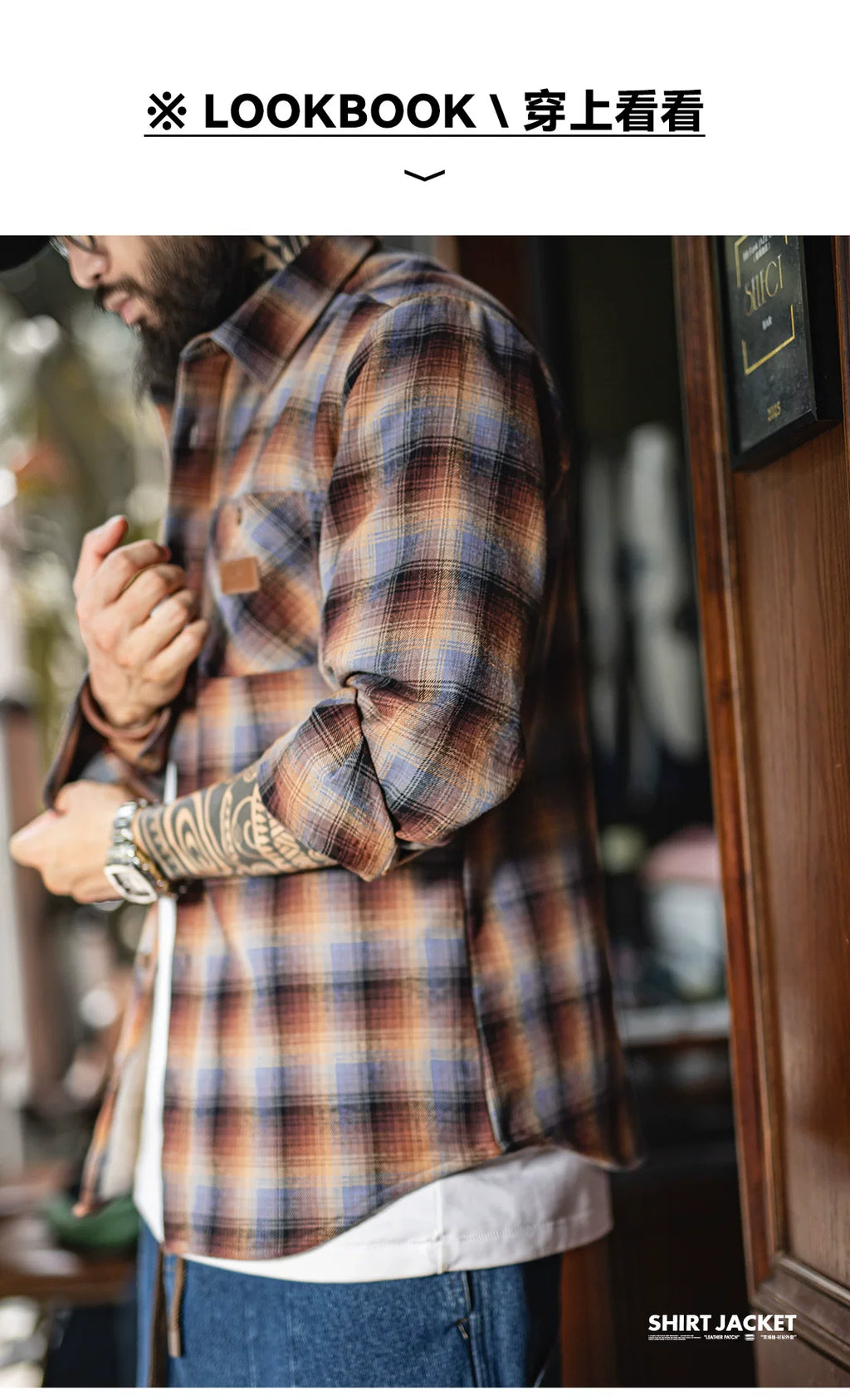 Madden Retro Plaid Fleece Thickened Jacket