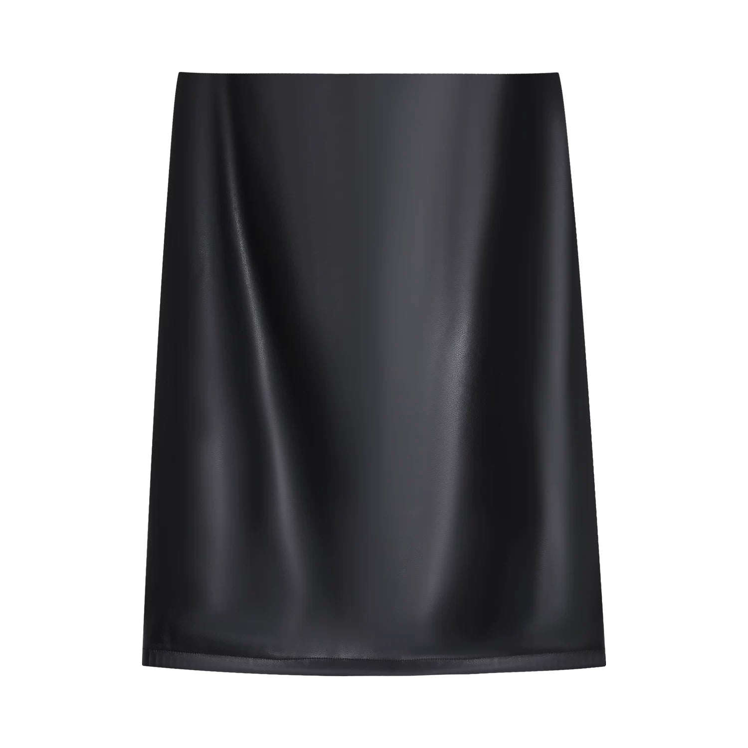 LLROGE Waist Blazer Half-body Leather Skirt Set