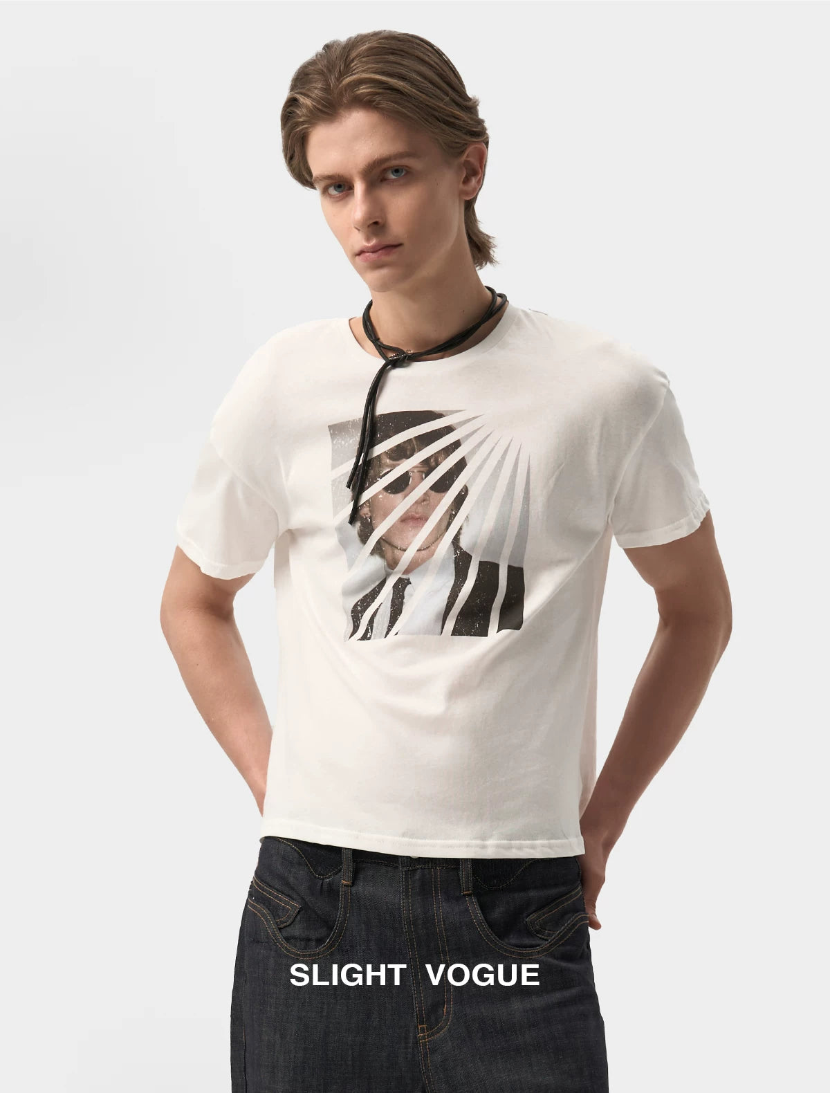 Slight Vogue Old Short Wide Casual Tee