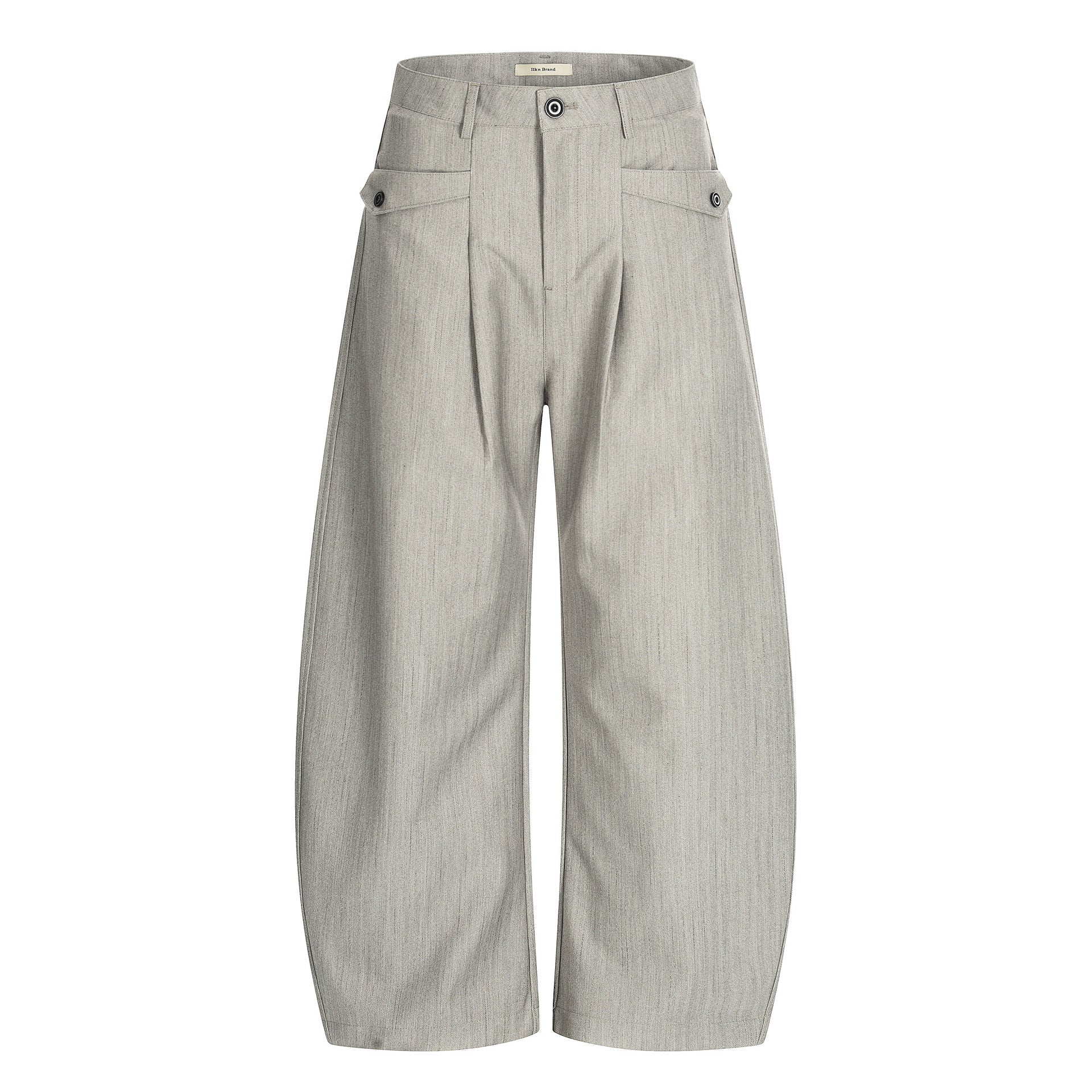 11KN Retro Double-pleated Loose Casual Trousers