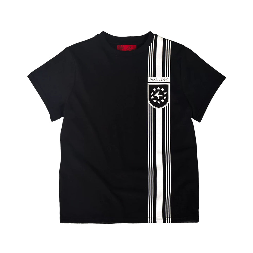 4AM Star Striped Front Shoulder Slim Tee