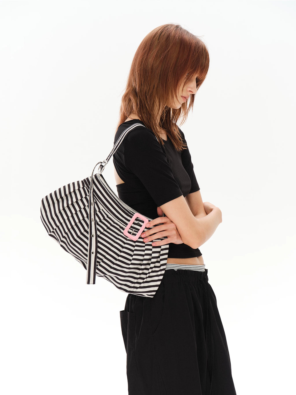 Costustoot Striped Polka Dot Underarm Shoulder Bag