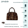JACD College Plaid Boston Crossbody Bag Pillow Bag