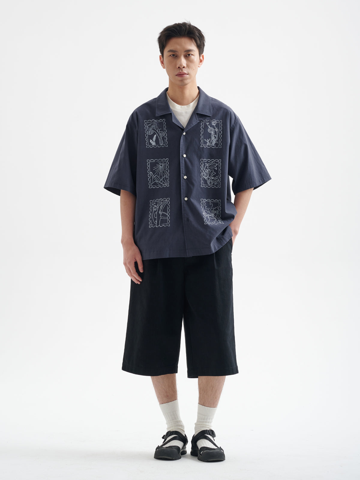 BUTTBILL 25SS Non-sensory water pulp cuban collar shirt