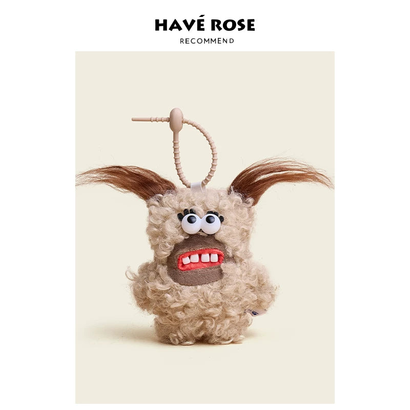 HAVEROSE Missing Teeth Plush Decorative Pendant